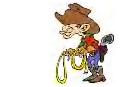 cartoon picture of old cowboy trail guide